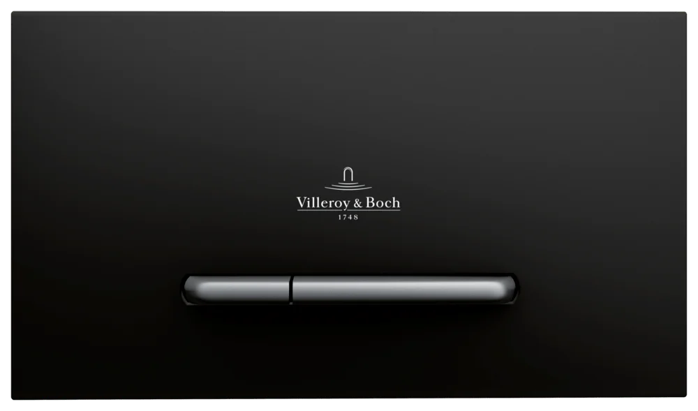 Villeroy & Boch ViConnect WC-Betätigungsplatte 2-Mengen-Spülung Black Matt Villeroy & Boch ViConnect WC-Betätigungsplatte 2-Mengen-Spülung Black Matt
