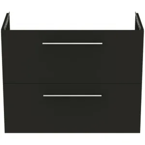 Ideal Standard Möbelwaschtischunterschrank i.life S 2 Auszüge 800x375x630mm Carbongrau matt
