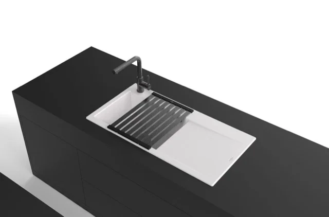 Villeroy & Boch Abtropfgitter faltbar 9K1300, 480x347mm, Edelstahl Anthracite