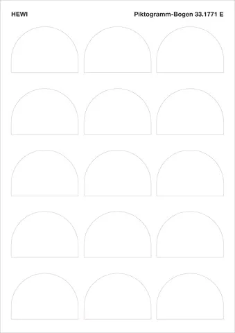 HEWI Kids Piktogramm-Bogen für Doppelhaken 60x41mm blanko selbstklebend HEWI Kids Piktogramm-Bogen für Doppelhaken 60x41mm blanko selbstklebend