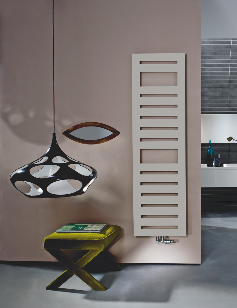 Zehnder Design-Handtuchwärmer „Metropolitan Spa“ 40 × 175 cm in Grey Aluminium (glänzend)