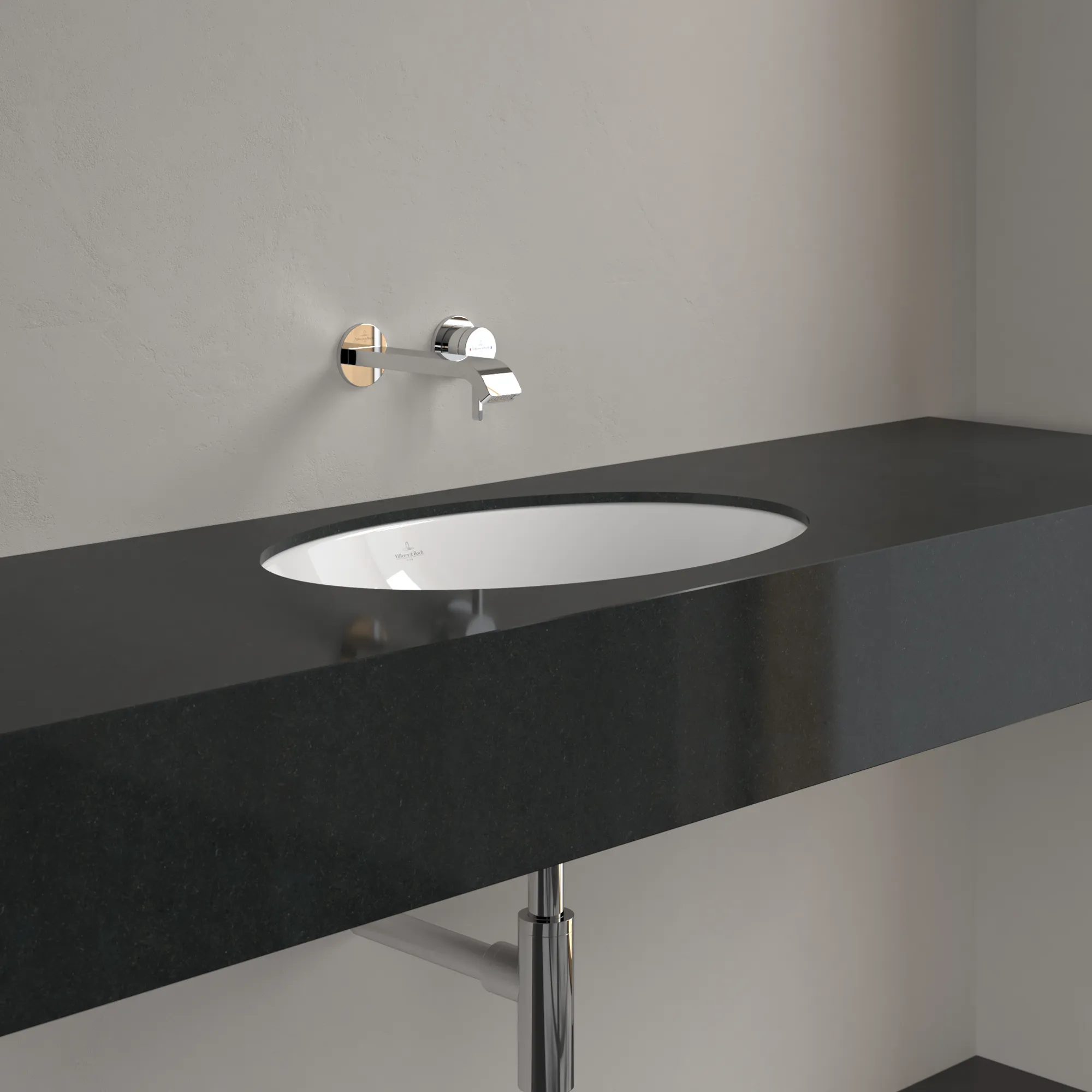 Villeroy & Boch Unterbauwaschbecken Loop & Friends 4A5500, oval, Weiß Alpin, 560x380x220 mm, mit Überlauf Villeroy & Boch Unterbauwaschbecken Loop & Friends 4A5500, oval, Weiß Alpin, 560x380x220 mm, mit Überlauf