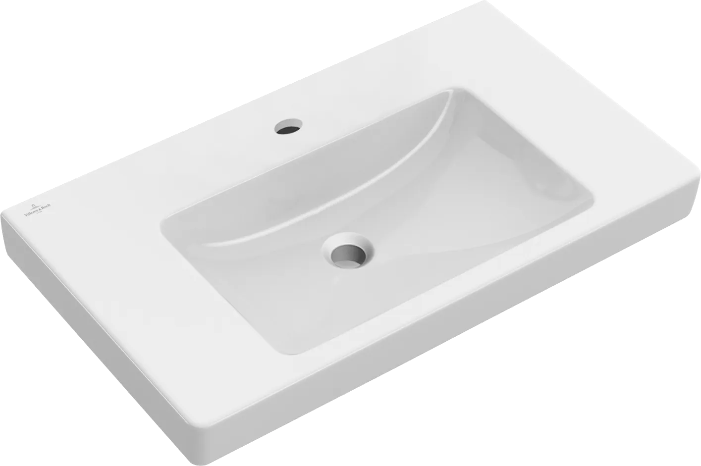 Villeroy & Boch Wandwaschtisch „Subway 2.0“ 800 × 475 × 175 mm, für Becken mittig, mit Hahnlochbohrung, Hahnlochposition mittig, mit Hahnlochbank in Weiß Alpin Villeroy & Boch Wandwaschtisch „Subway 2.0“ 800 × 475 × 175 mm, für Becken mittig, mit Hahnlochbohrung, Hahnlochposition mittig, mit Hahnlochbank in Weiß Alpin