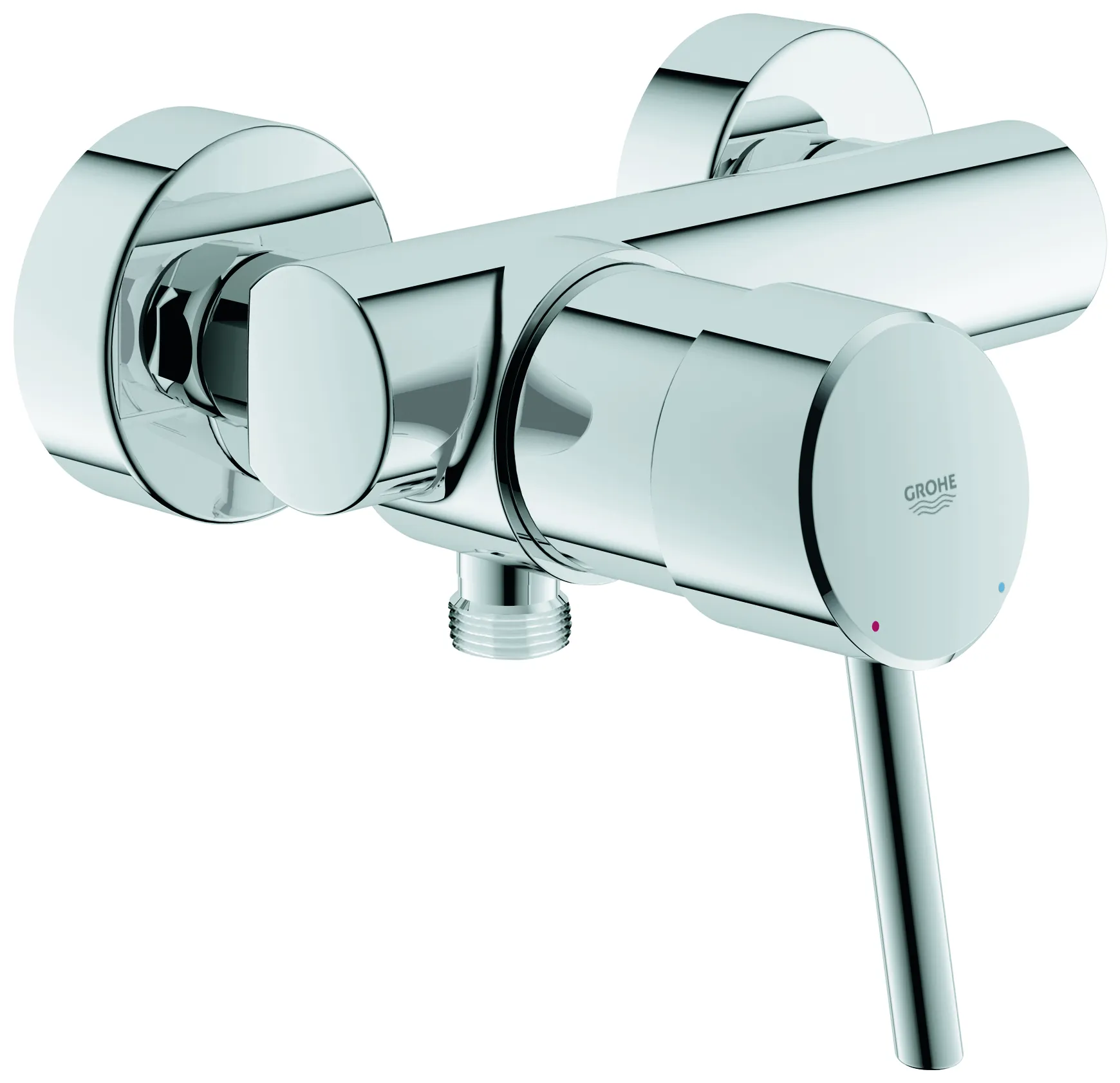 Einhand-Brausebatterie Concetto 32210_1, Wandmontage, eigensicher, chrom Einhand-Brausebatterie Concetto 32210_1, Wandmontage, eigensicher, chrom