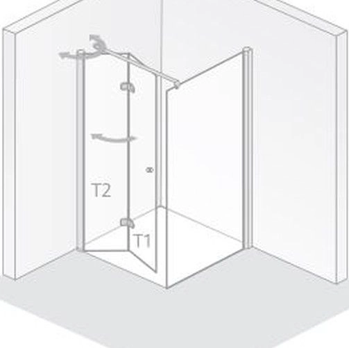 HSK teilgerahmte Seitenwand „Exklusiv 2.0“ Glas Mattierung mittig (65 cm), Profile Alu Silber-matt, für #Türbreite#, B: 750 mm H: 2000 mm HSK teilgerahmte Seitenwand „Exklusiv 2.0“ Glas Mattierung mittig (65 cm), Profile Alu Silber-matt, für #Türbreite#, B: 750 mm H: 2000 mm