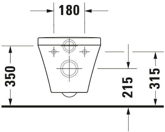 Set WC „DuraStyle“ 37 × 35 × 54 cmTiefspüler mit WonderGliss und Duravit WC-Sitz „DuraStyle“ 35,9 × 43,3 × 4,3 cm Scharniere Edelstahl