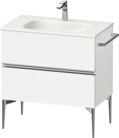 Duravit Waschtischunterschrank „Sivida“ 81 × 59,2 × 47,7 cm in Weiß Matt