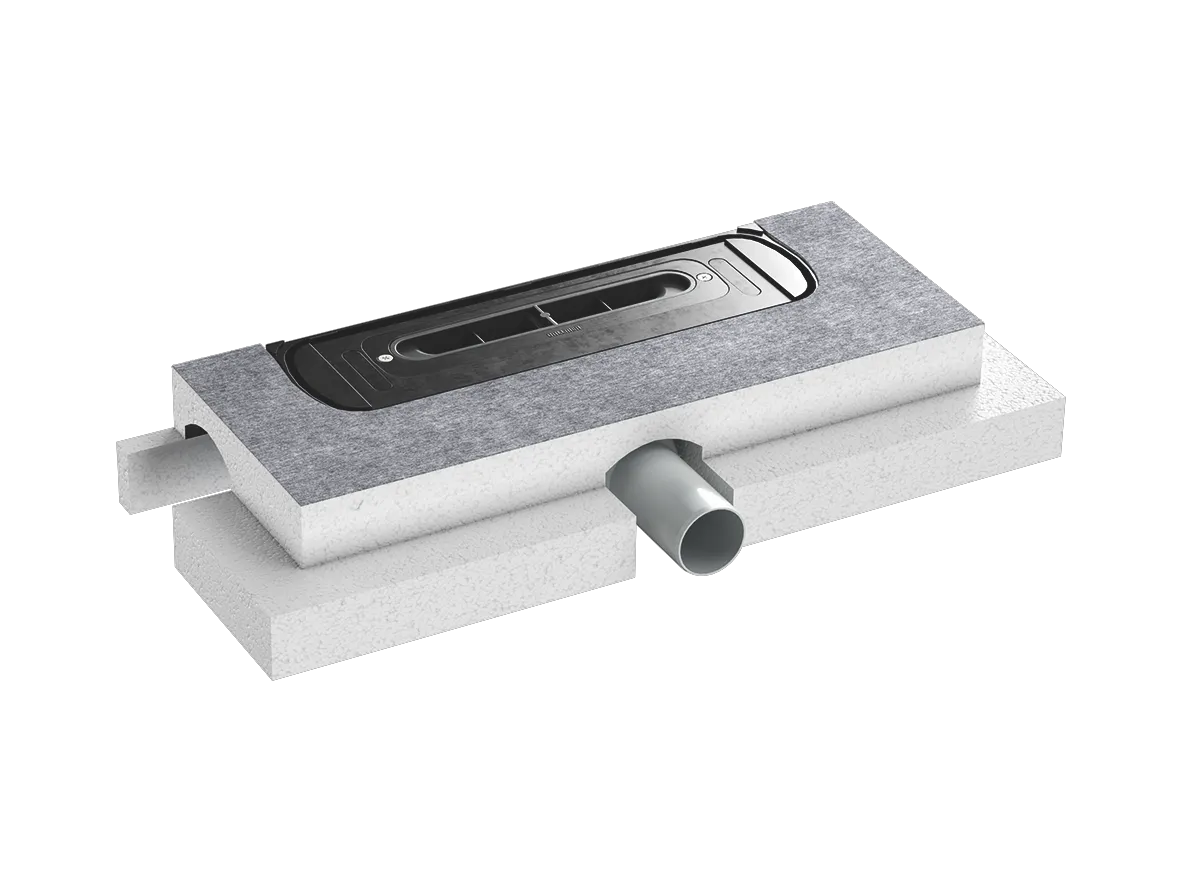 Ablaufgehäuse DallFlex EPS-montiert, DN 50