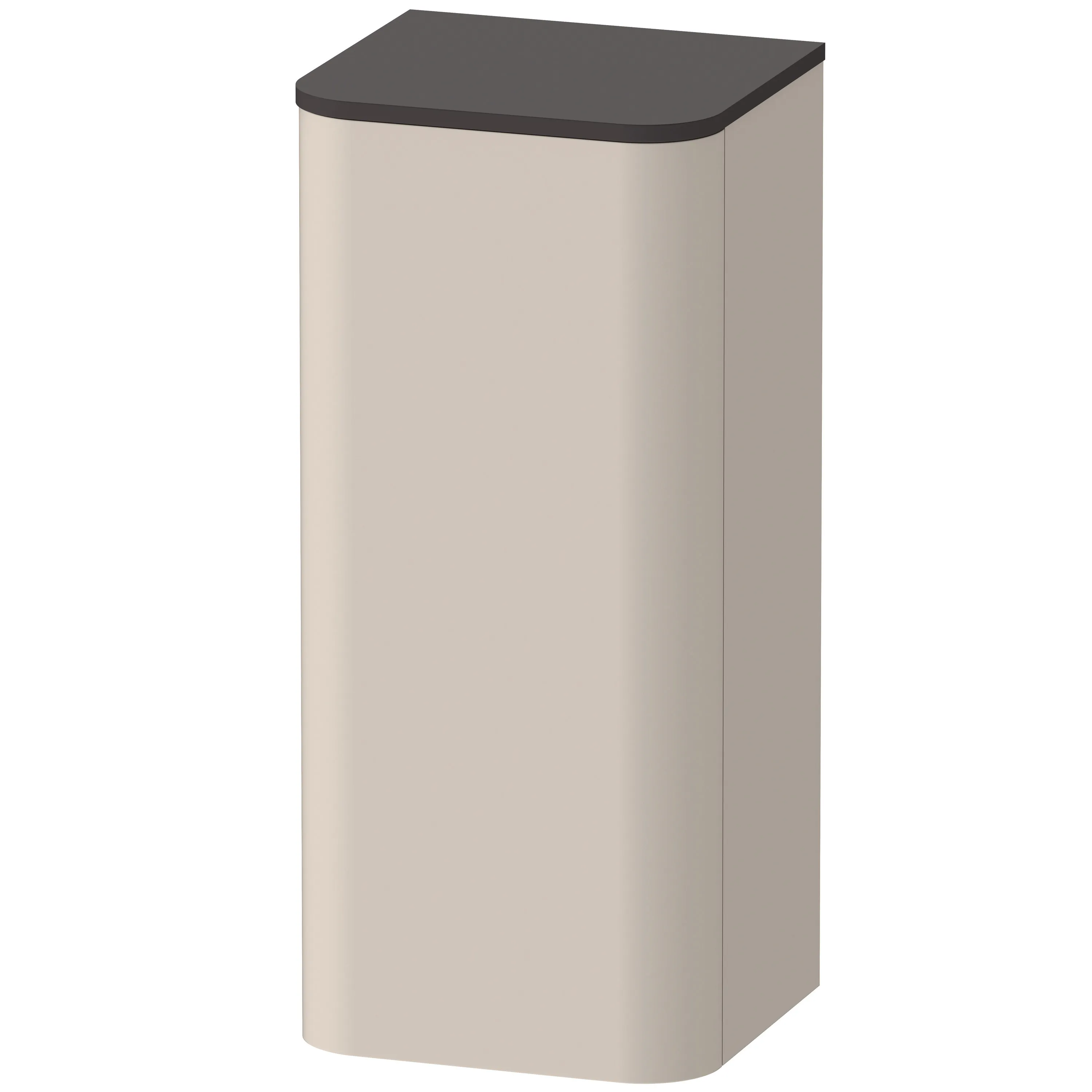 Duravit Halbhochschrank „Happy D.2 Plus“ 40 × 88 × 36 cm Taupe Supermatt, Anschlag rechts Duravit Halbhochschrank „Happy D.2 Plus“ 40 × 88 × 36 cm Taupe Supermatt, Anschlag rechts
