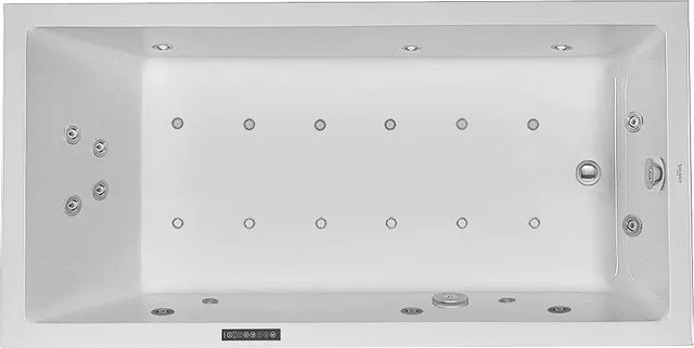 Duravit Whirlwanne „Starck“ rechteck 180 × 90 cm, Fußablauf Duravit Whirlwanne „Starck“ rechteck 180 × 90 cm, Fußablauf