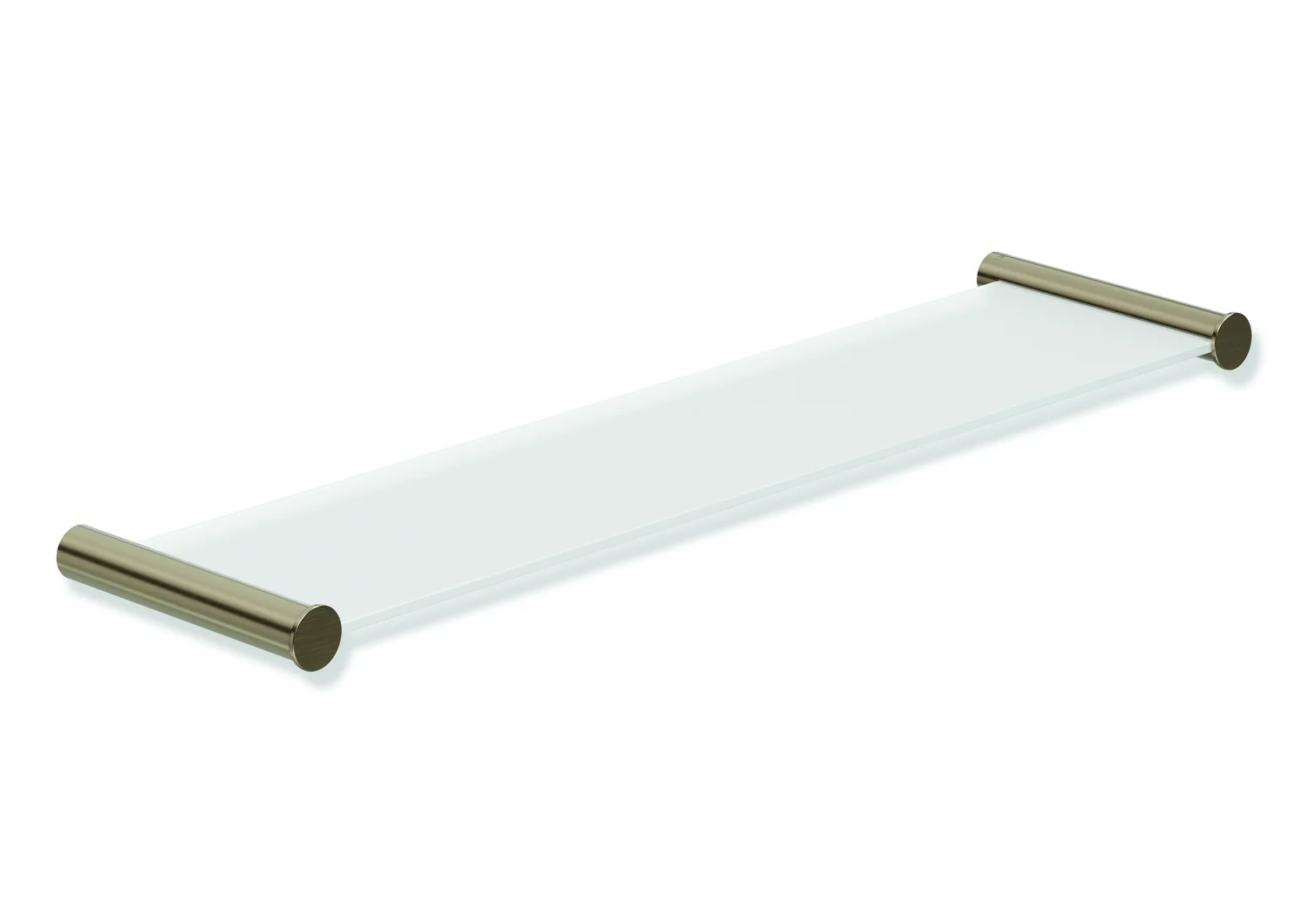 HEWI Ablage System 162, Edelstahl PVD, Glasplatte bronze gebürstet, 450 mm x 122 mm