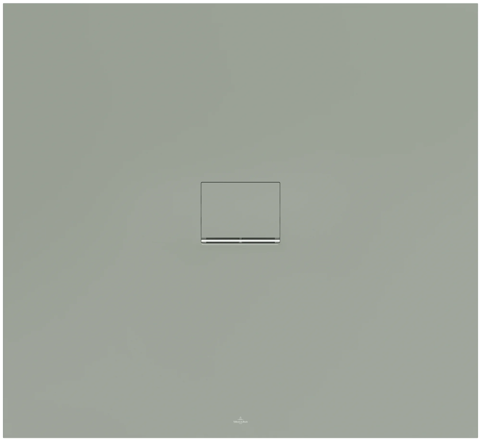 Villeroy & Boch Duschwanne Squaro Infinity, rechteckig, 1200 x 1000 mm, Höhe 40 mm, Morning Green, Quaryl, matt, mit Rutschhemmung Antirutschklasse C