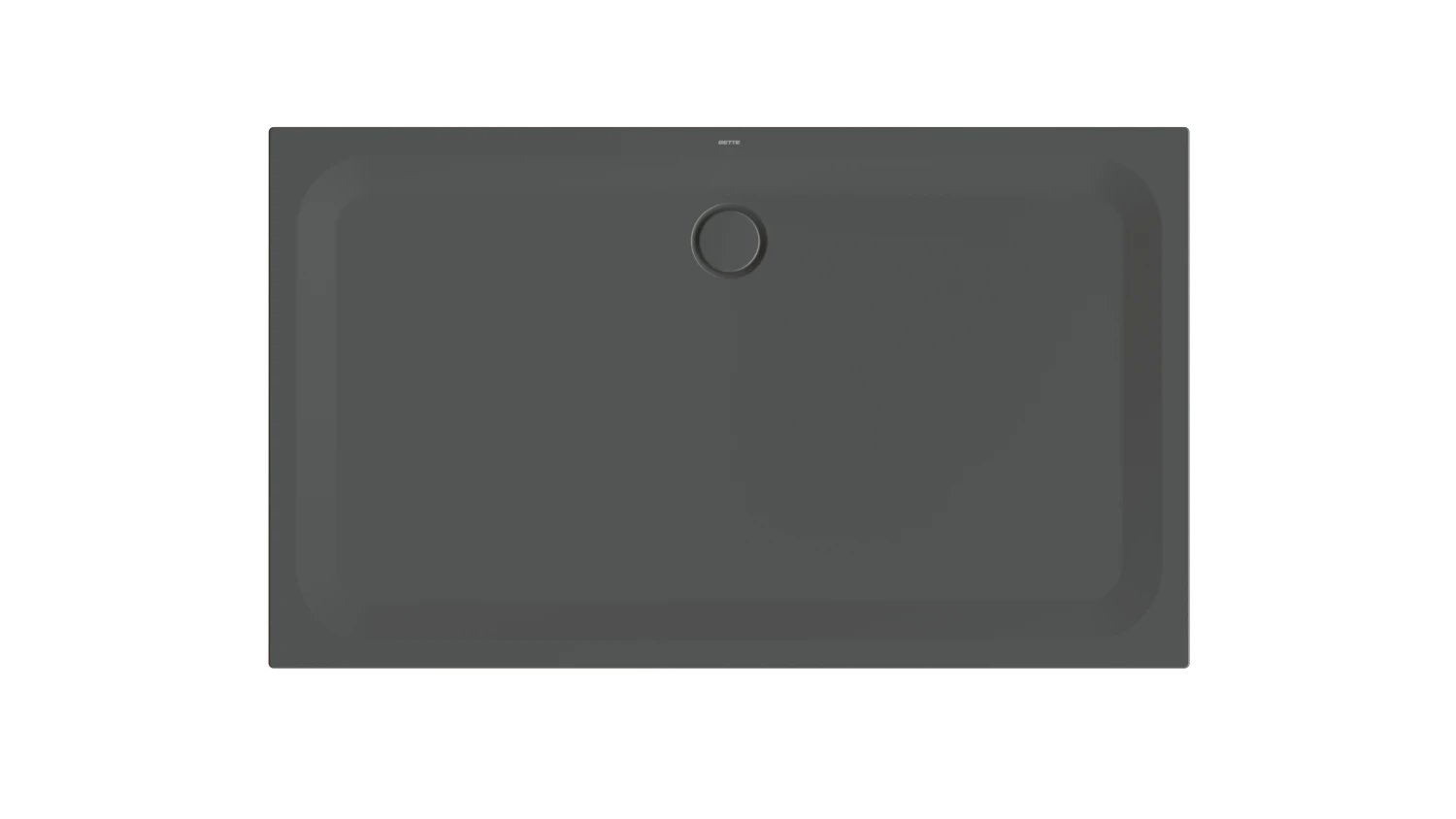 Bette rechteck Duschwanne „BetteUltra“ 1700 × 1000 mm mit BetteAntirutsch Pro, ohne Oberflächenveredelung, ohne Wannenträger, in Slate
