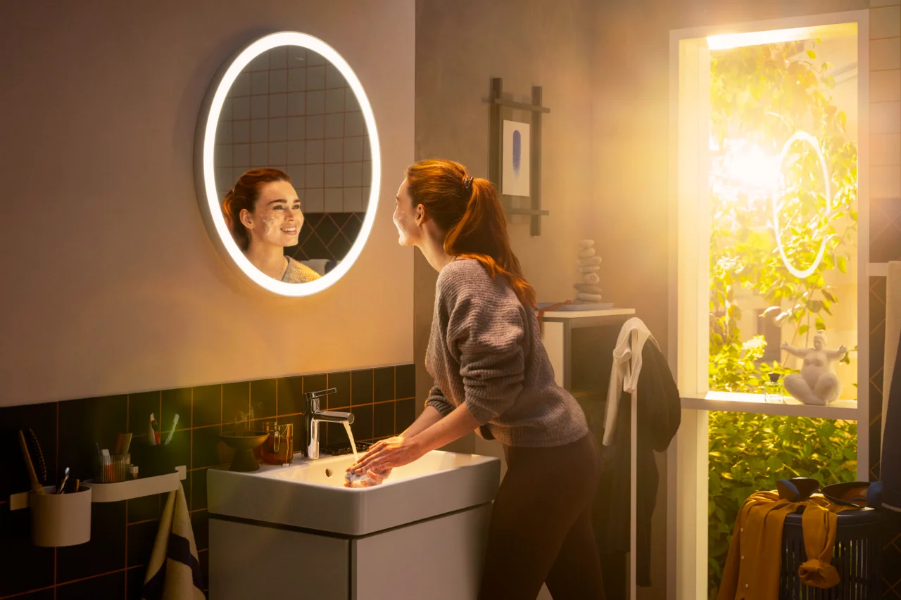 Hansgrohe Waschtisch Xanuia Q, weiß, 600x480 mm, wandhängend mit Hahnloch und Überlauf