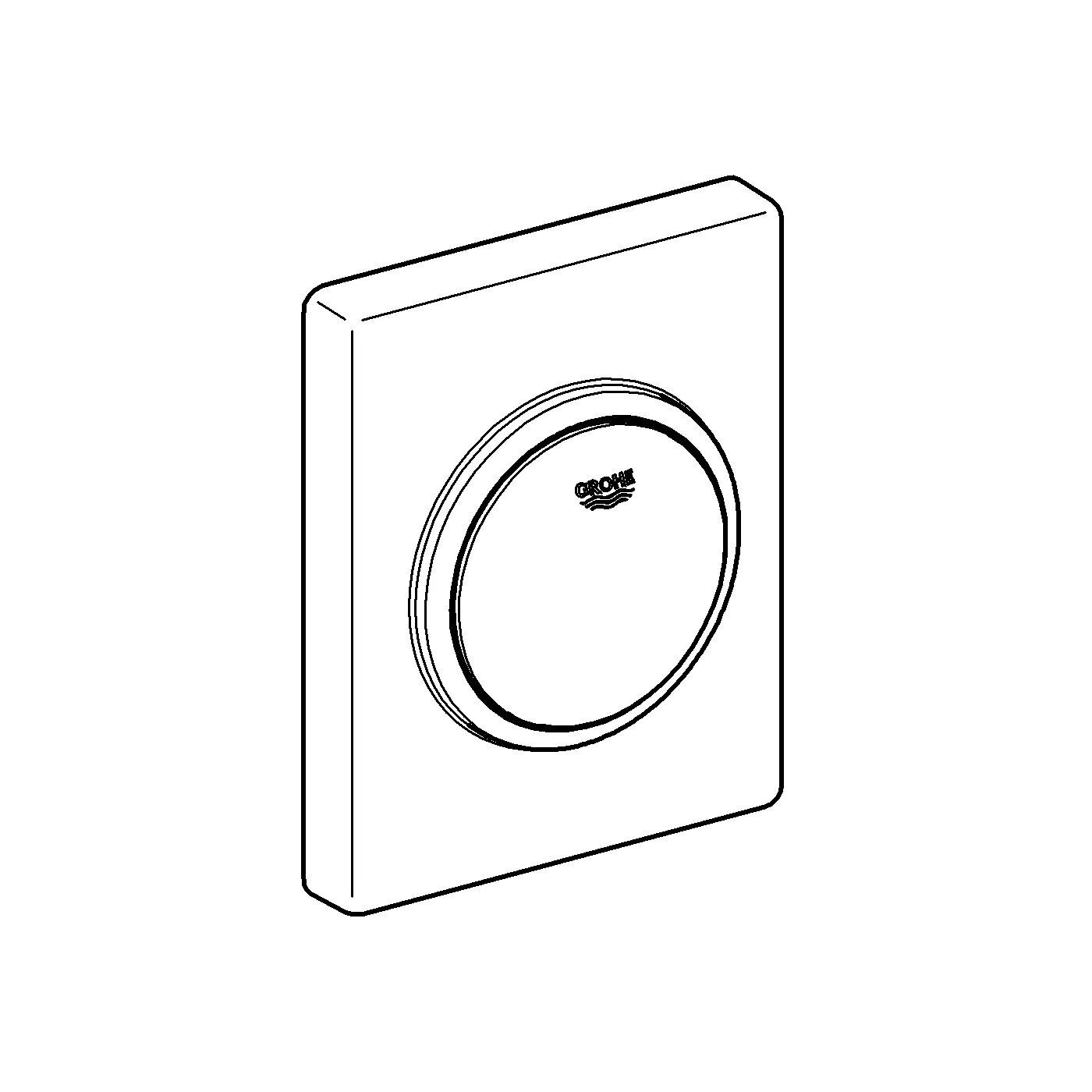 Urinal-Betätigung Skate 38595, 116 x 144 mm, mit Druckknopfbetätigung, chrom Urinal-Betätigung Skate 38595, 116 x 144 mm, mit Druckknopfbetätigung, chrom