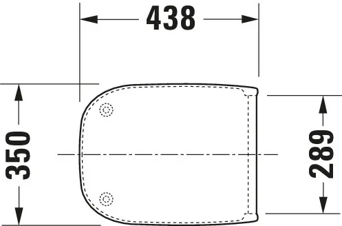 Duravit WC-Sitz „D-Code“ 35,9 × 44,2 × 5 cm in, Scharniere Kunststoff