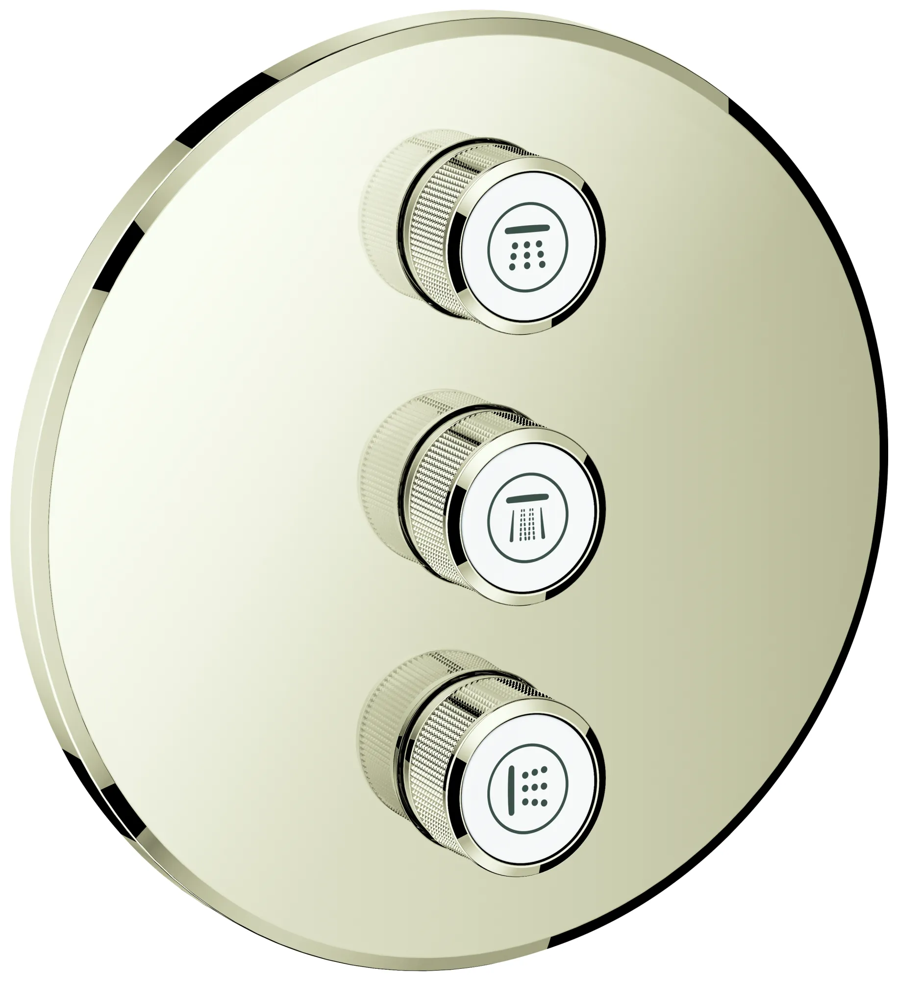 3-fach Unterputzventil Grohtherm SmartControl 29122, Fertigmontageset für Rapido SmartBox, Wandrosette rund, chrom 3-fach Unterputzventil Grohtherm SmartControl 29122, Fertigmontageset für Rapido SmartBox, Wandrosette rund, chrom