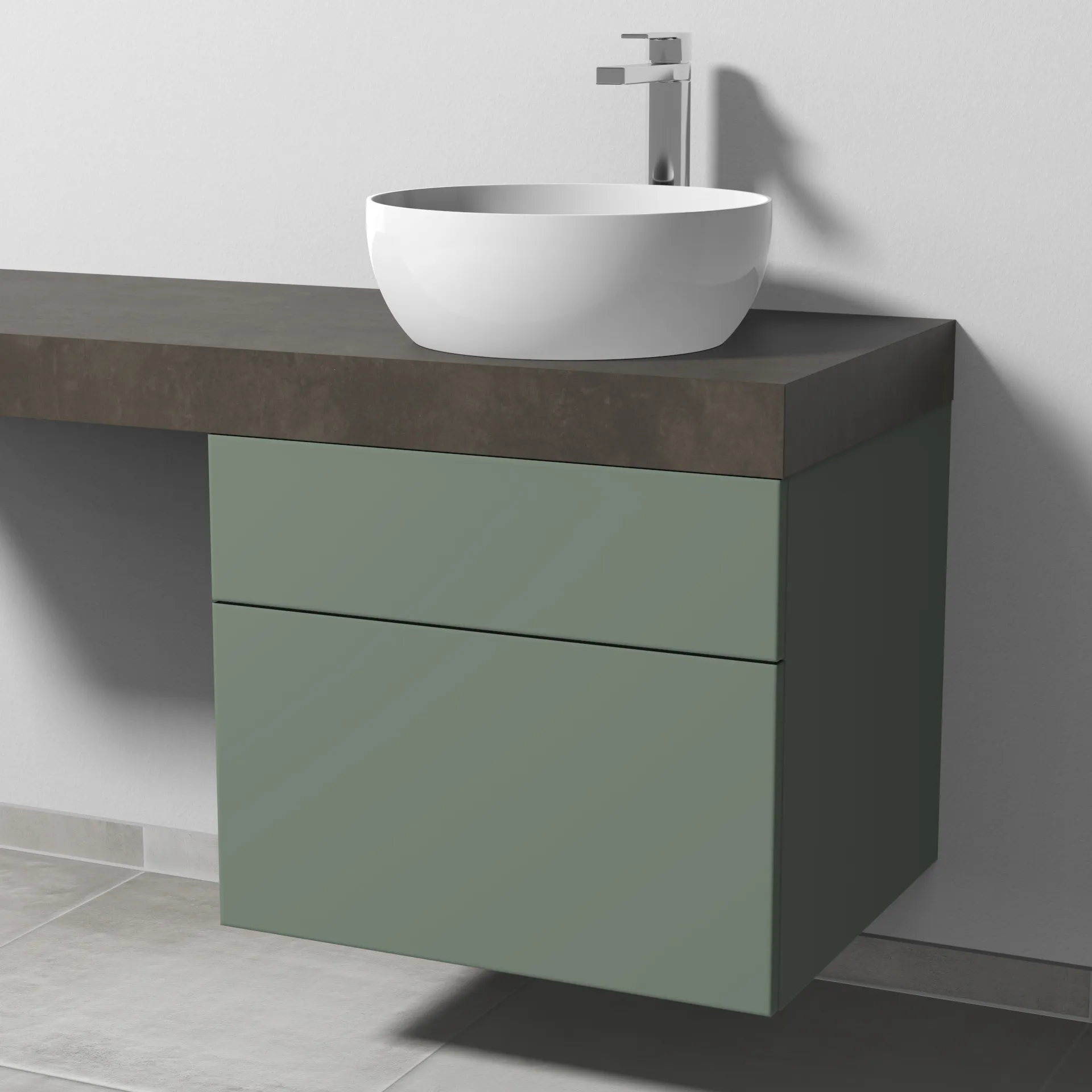 Sanipa Waschtischunterschrank „2morrow“ 600 × 510 × 520 mm in Soft-Green