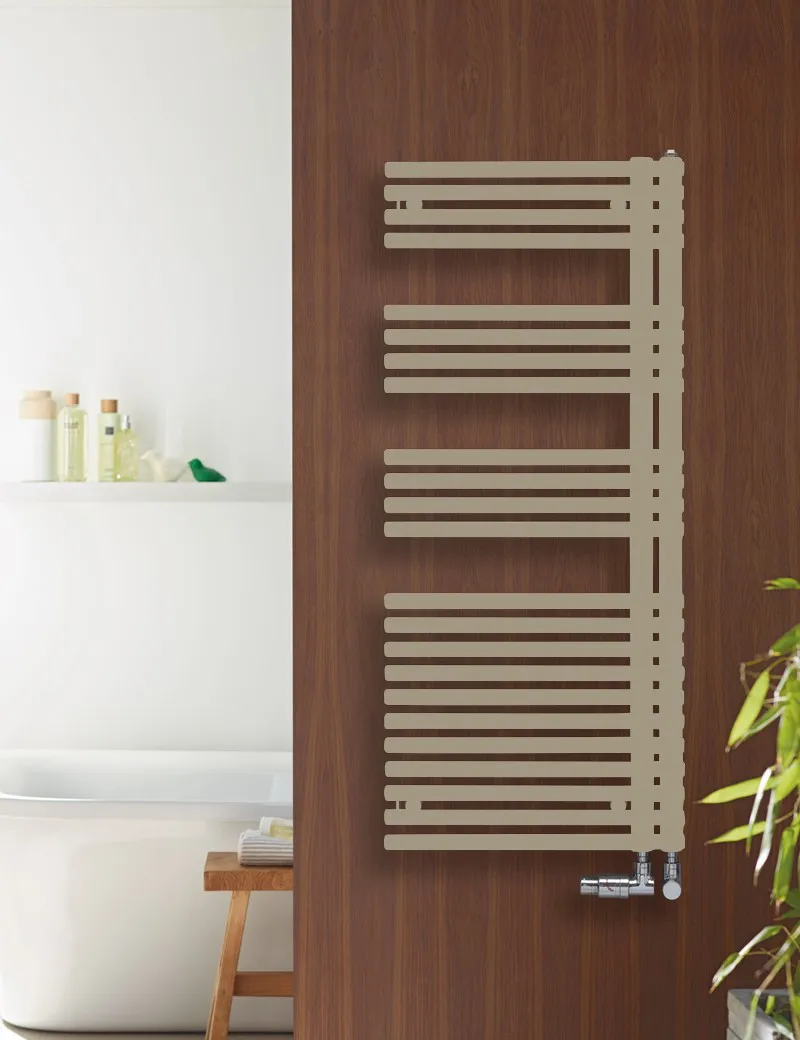 Zehnder Badheizkörper Forma LF, LFA, LFE Design-HK Asym links 50 mm LFAL-170-060-05 1681x60x596 Concr. Grey