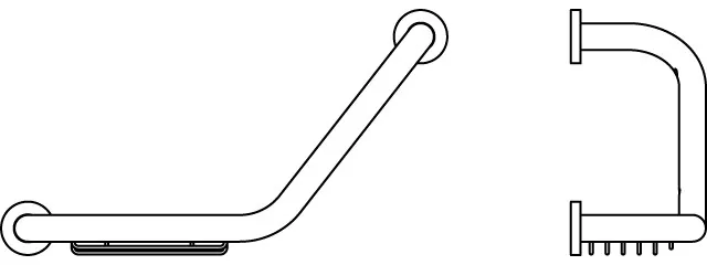 Wannengriff IOM mit integrierter Seifenschale Chrom Wannengriff IOM mit integrierter Seifenschale Chrom