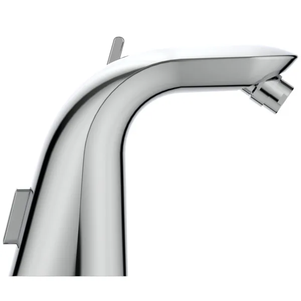 Bidetarmatur Melange, mit Ablaufgarnitur, Ausladung 113mm, Chrom Bidetarmatur Melange, mit Ablaufgarnitur, Ausladung 113mm, Chrom