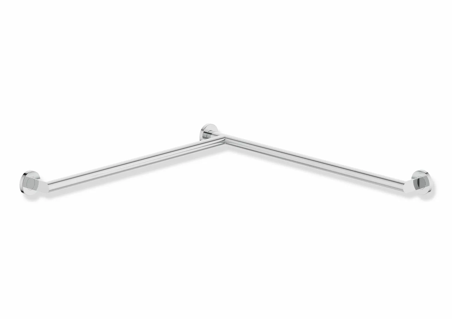 HEWI System 900 Duschhandlauf Edelstahl verchromt links