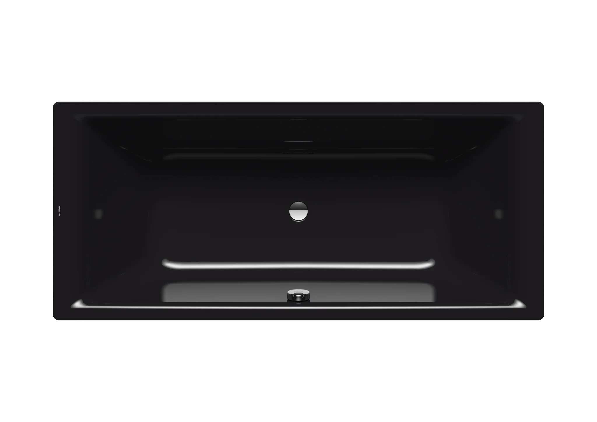 Kaldewei Badewanne „Puro Duo“ rechteck 180 × 80 cm, ohne Grifflochbohrungen in schwarz