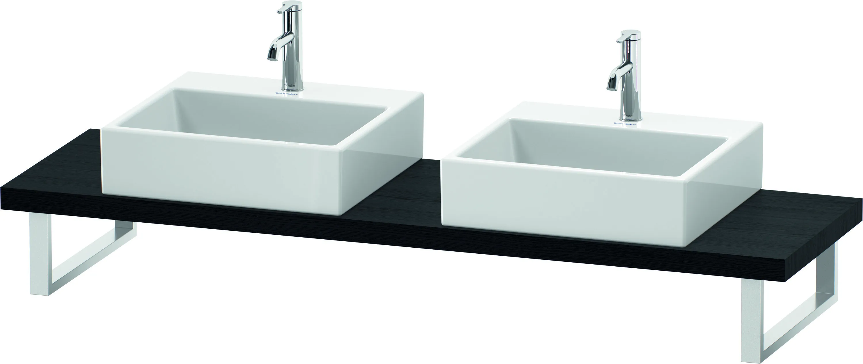 Duravit Konsole „L-Cube“ in Eiche Schwarz Duravit Konsole „L-Cube“ in Eiche Schwarz