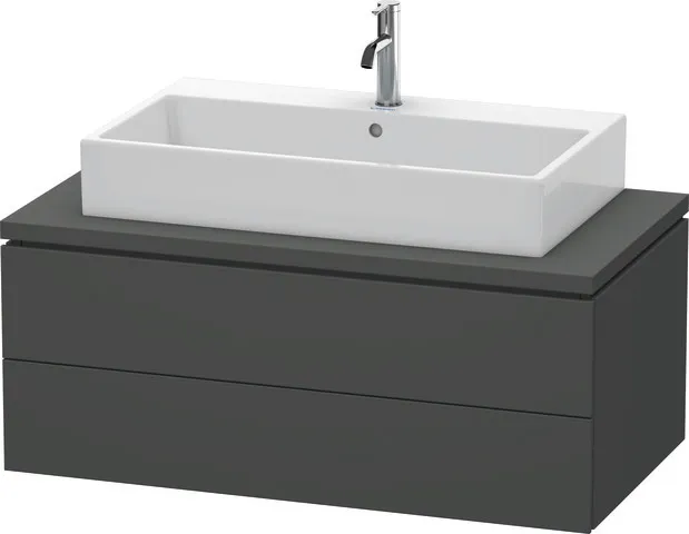 Duravit Waschtischunterschrank wandhängend „L-Cube“ 102 × 40 × 54,7 cm Graphit Matt Duravit Waschtischunterschrank wandhängend „L-Cube“ 102 × 40 × 54,7 cm Graphit Matt