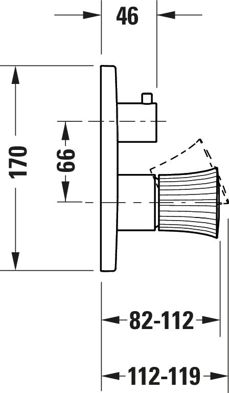 Duravit Einhand-Unterputz-Armatur „White Tulip“ in Chrom Duravit Einhand-Unterputz-Armatur „White Tulip“ in Chrom