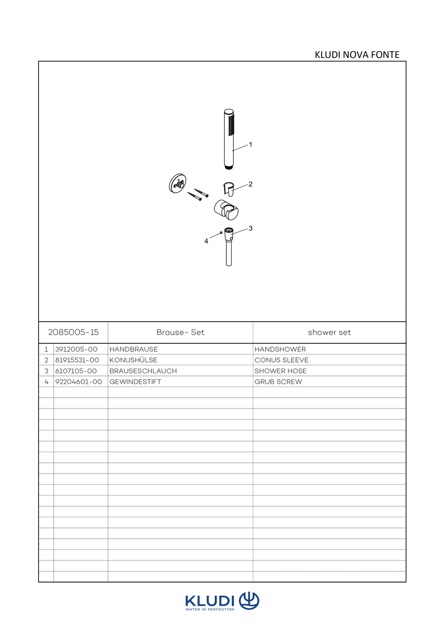 NOVA FONTE Puristic Wannen/BrauseSet 1S chrom NOVA FONTE Puristic Wannen/BrauseSet 1S chrom