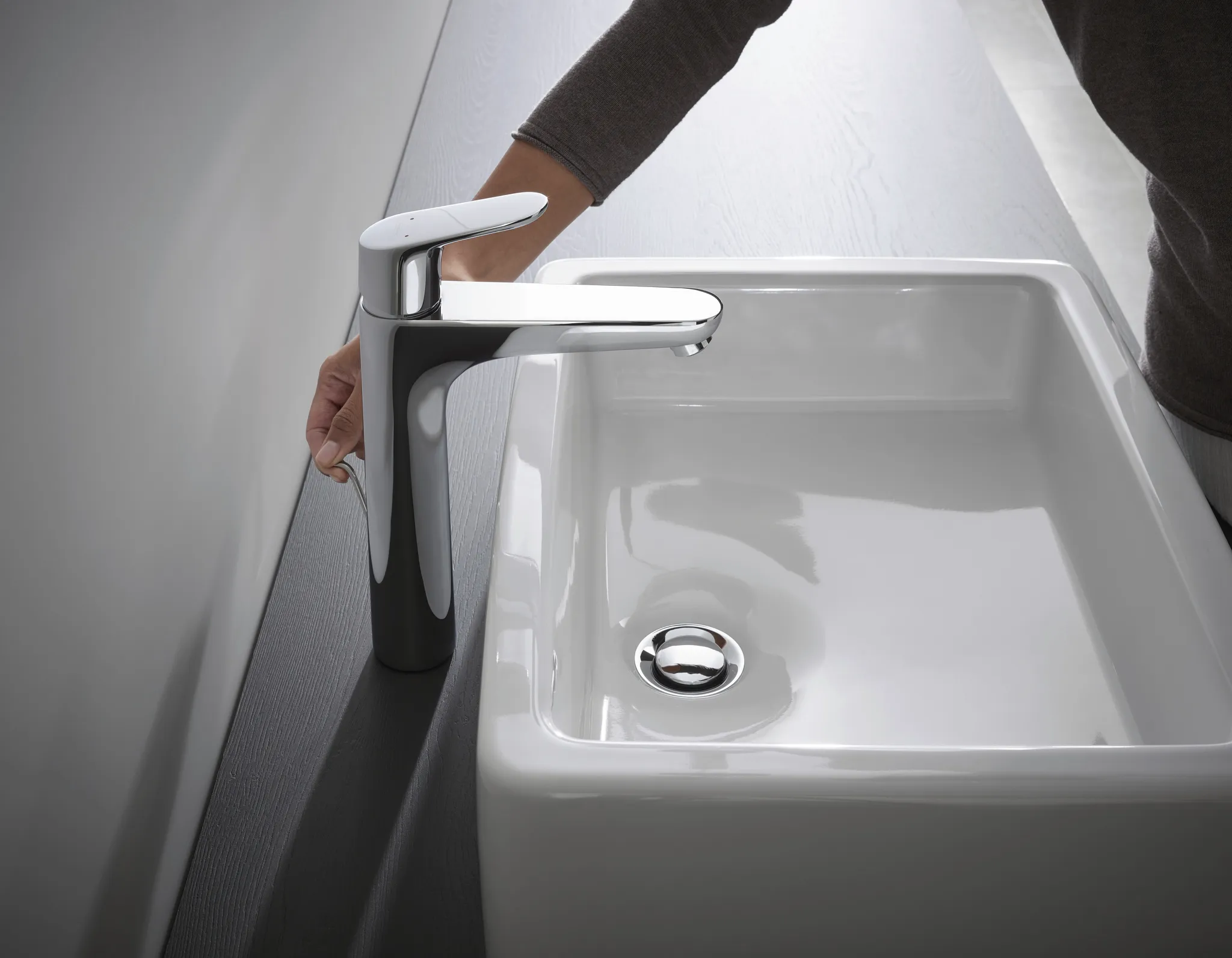 Hansgrohe Focus Einhebel-Waschtischmischer 190 mit Zugstangen-Ablaufgarnitur, Chrom Hansgrohe Focus Einhebel-Waschtischmischer 190 mit Zugstangen-Ablaufgarnitur, Chrom