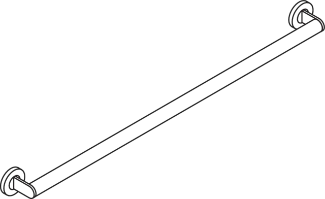 HaltegriffEdelstahl, pulverbeschichtet, Achsmaß 914 mm, Tiefe 70 mm, Stangendurchmesser 32 mm, in Farbe DC (Schwarz tiefmatt) HaltegriffEdelstahl, pulverbeschichtet, Achsmaß 914 mm, Tiefe 70 mm, Stangendurchmesser 32 mm, in Farbe DC (Schwarz tiefmatt)