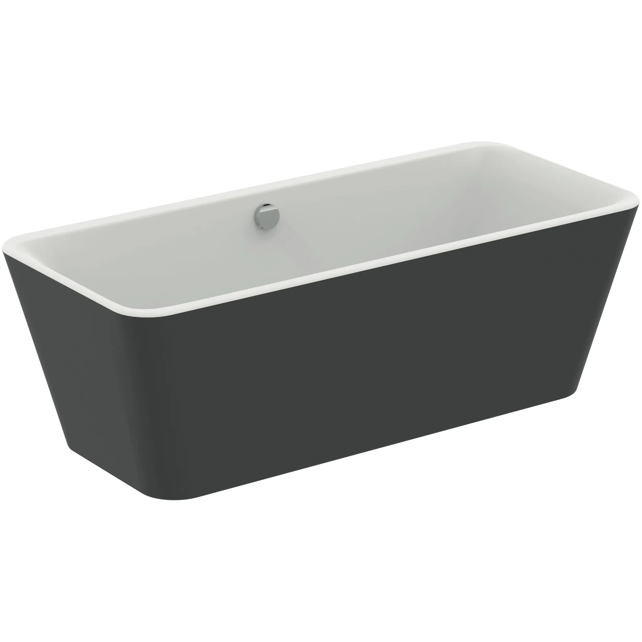 Ideal Standard Tonic II Duo-Badewanne freistehend, 180x80 cm, schwarz matt Ideal Standard Tonic II Duo-Badewanne freistehend, 180x80 cm, schwarz matt