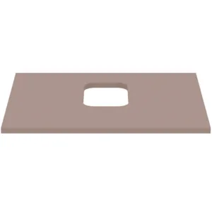 Ideal Standard Waschtischplatte i.life B, 602x507x18mm, Greige matt Ideal Standard Waschtischplatte i.life B, 602x507x18mm, Greige matt