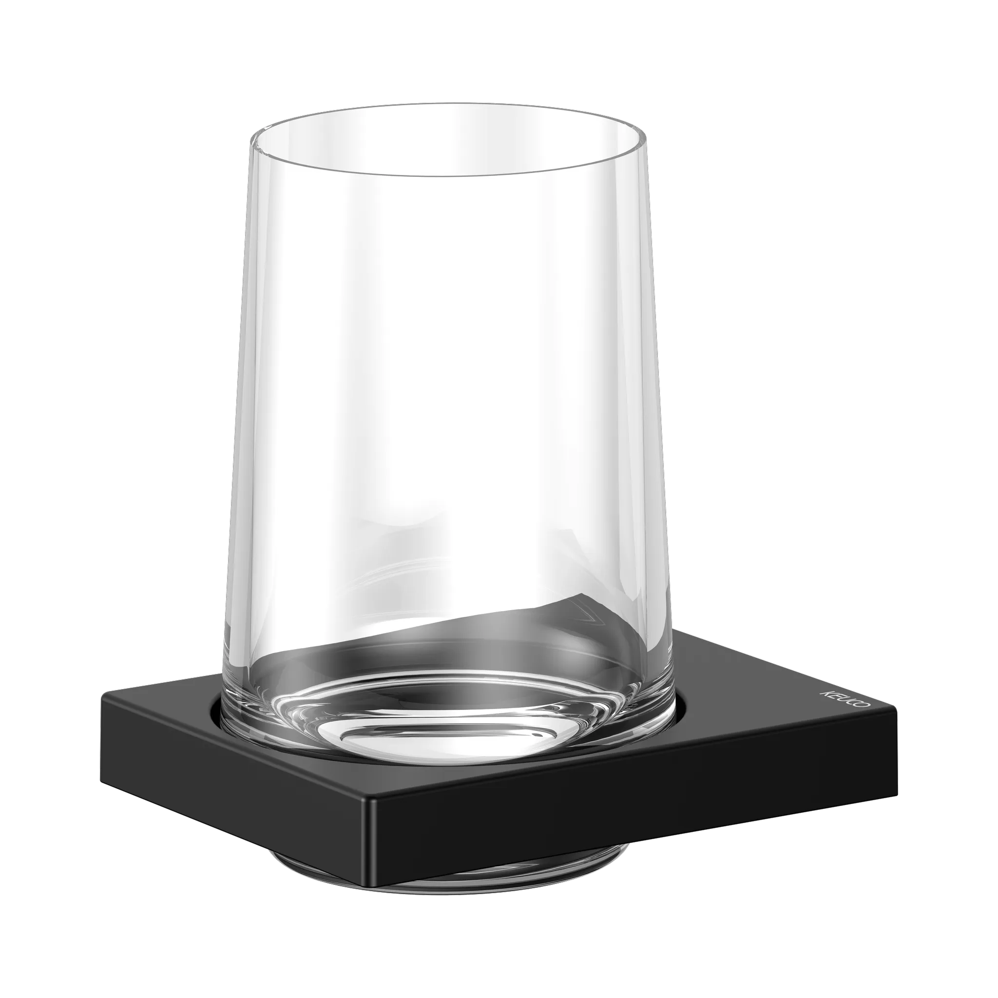 Edition 11 11150379000 Glashalter mit Echtkristall-Glas schwarz matt