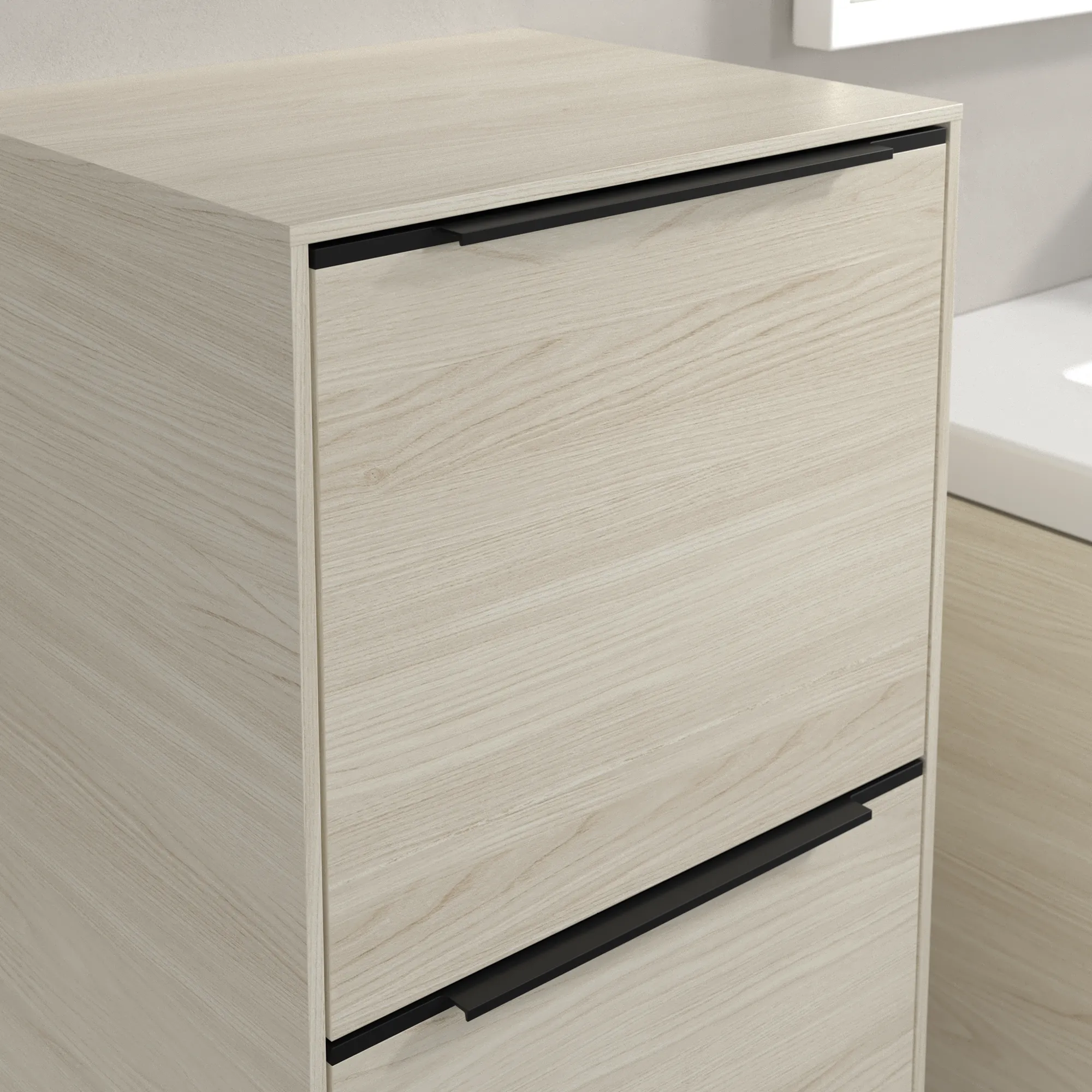 Villeroy & Boch Seitenschrank „Subway 3.0“ 40 × 86 × 36,2 × 36,2 cm 1 Auszug, 1 Tür, Anschlag (Scharnier) links, 1 Tür, Anschlag links