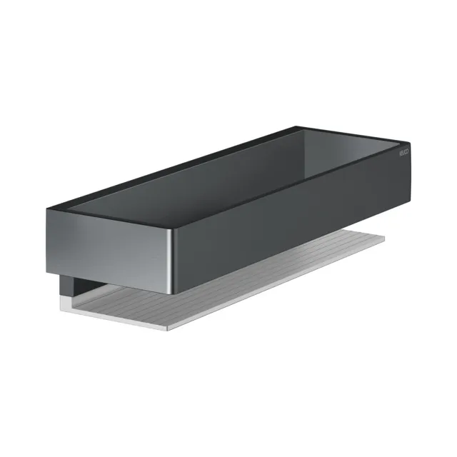 Edition 11 11158130000 Duschkorb silber-elox./Schwarzchrom geb.