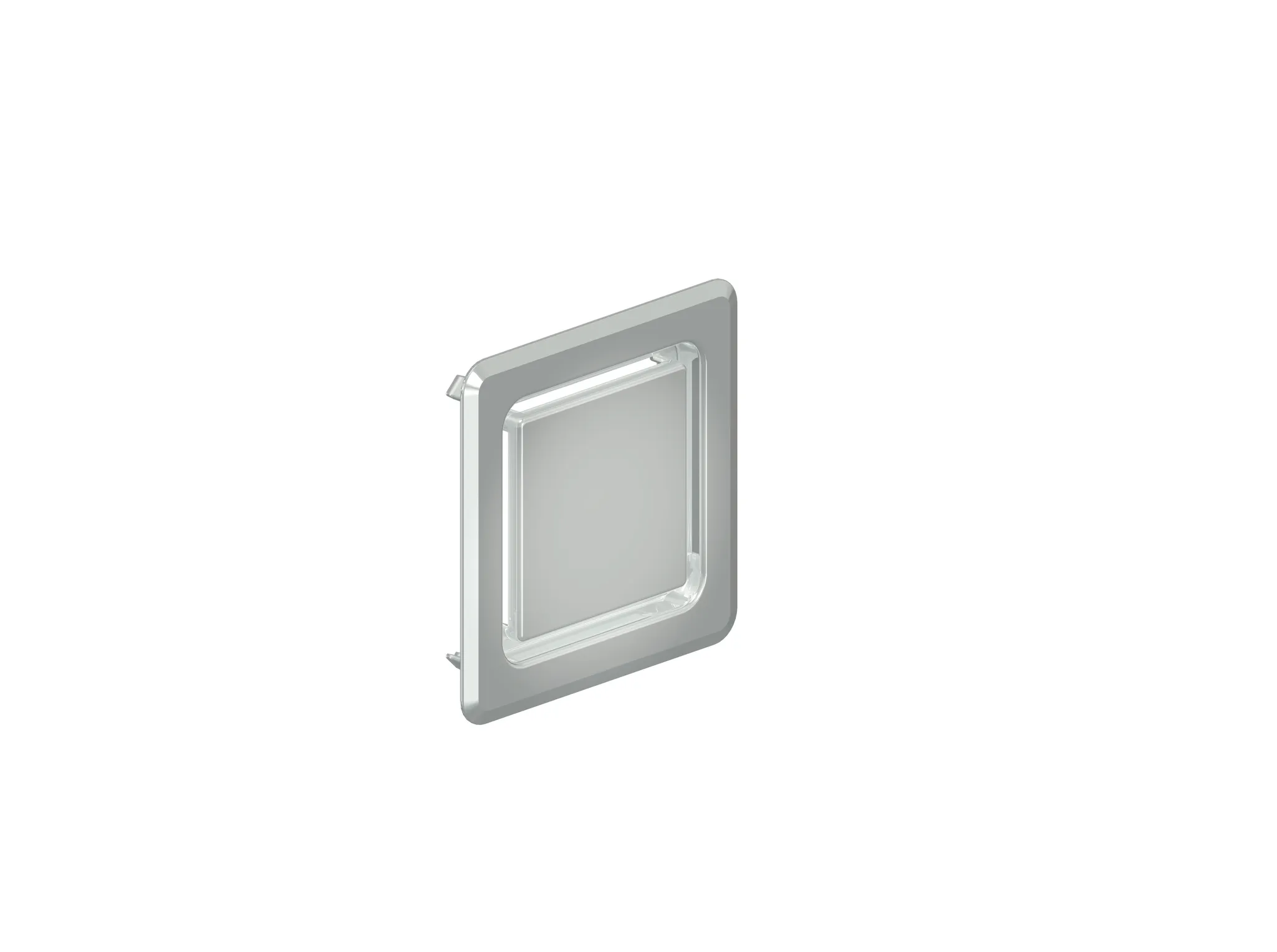 Abdeckung DallVent WE, verchromt, 125 x 125 mm