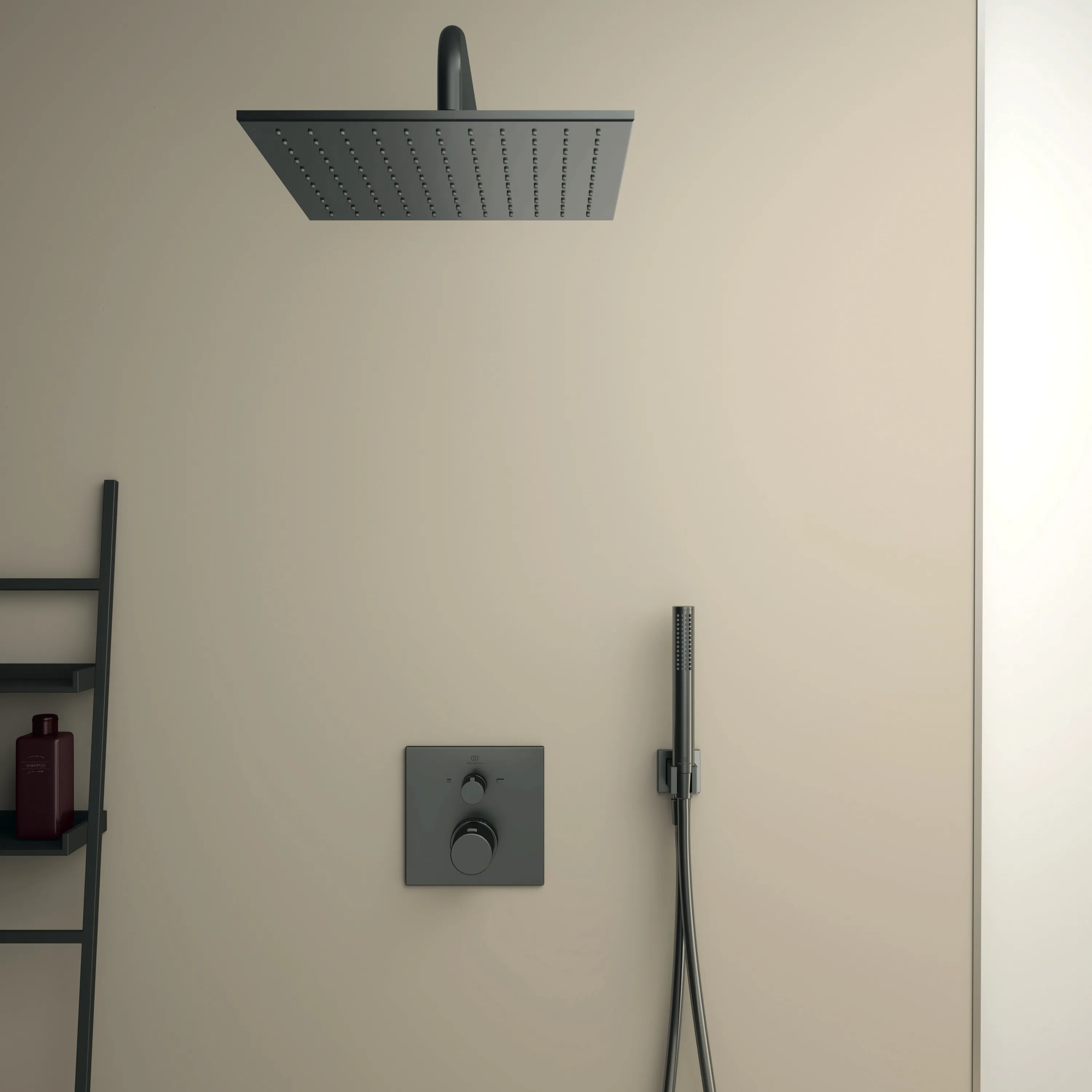Ideal Standard IdealRain Atelier Kopfbrause 300x300mm Magnetic Grey