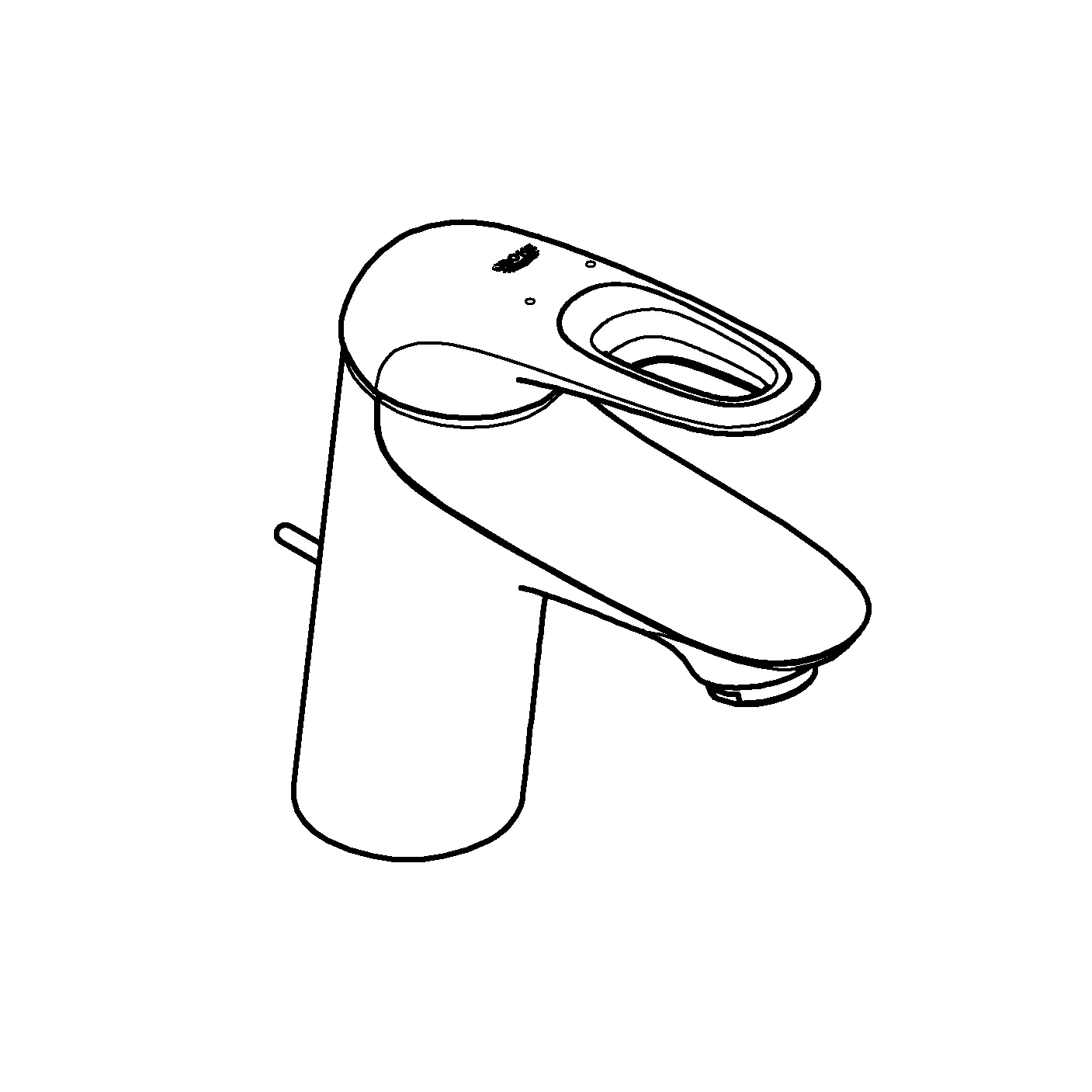 Einhand-Waschtischbatterie Eurostyle 23564_3, S-Size, Einlochmontage, offener Metall-Hebelgriff, Zugstangen-Ablaufgarnitur 1 1/4'', getrennte innenliegende Wasserwege – kein Kontakt mit Blei oder Nickel, chrom Einhand-Waschtischbatterie Eurostyle 23564_3, S-Size, Einlochmontage, offener Metall-Hebelgriff, Zugstangen-Ablaufgarnitur 1 1/4'', getrennte innenliegende Wasserwege – kein Kontakt mit Blei oder Nickel, chrom