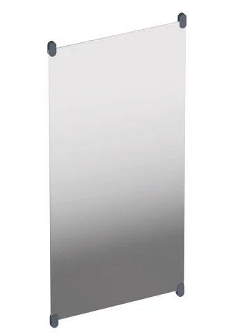 HEWI Spiegel „Serie 801“ 60 × 120 cm in Anthrazitgrau HEWI Spiegel „Serie 801“ 60 × 120 cm in Anthrazitgrau