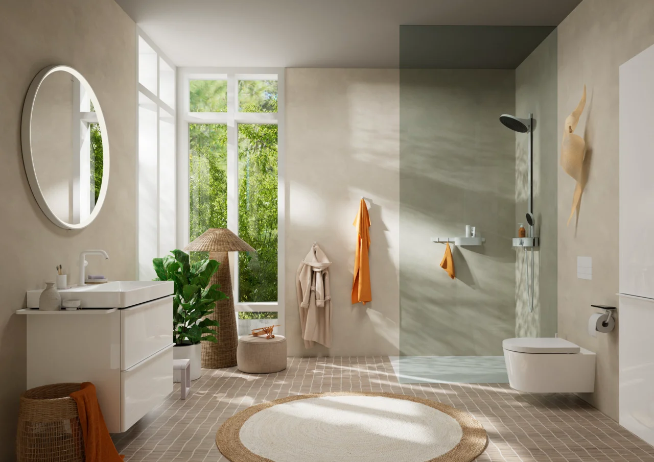 Hansgrohe Xelu Q Waschtisch, weiß, 800x480 mm, wandhängend, mit Hahnloch, ohne Überlauf, SmartClean Glasur