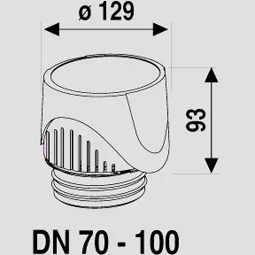SANIT ventilair DN 70 - 100 CH-Variante