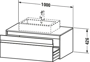 Duravit Waschtischunterschrank wandhängend „Ketho“ 100 × 42,6 × 55 cm Graphit Matt Duravit Waschtischunterschrank wandhängend „Ketho“ 100 × 42,6 × 55 cm Graphit Matt
