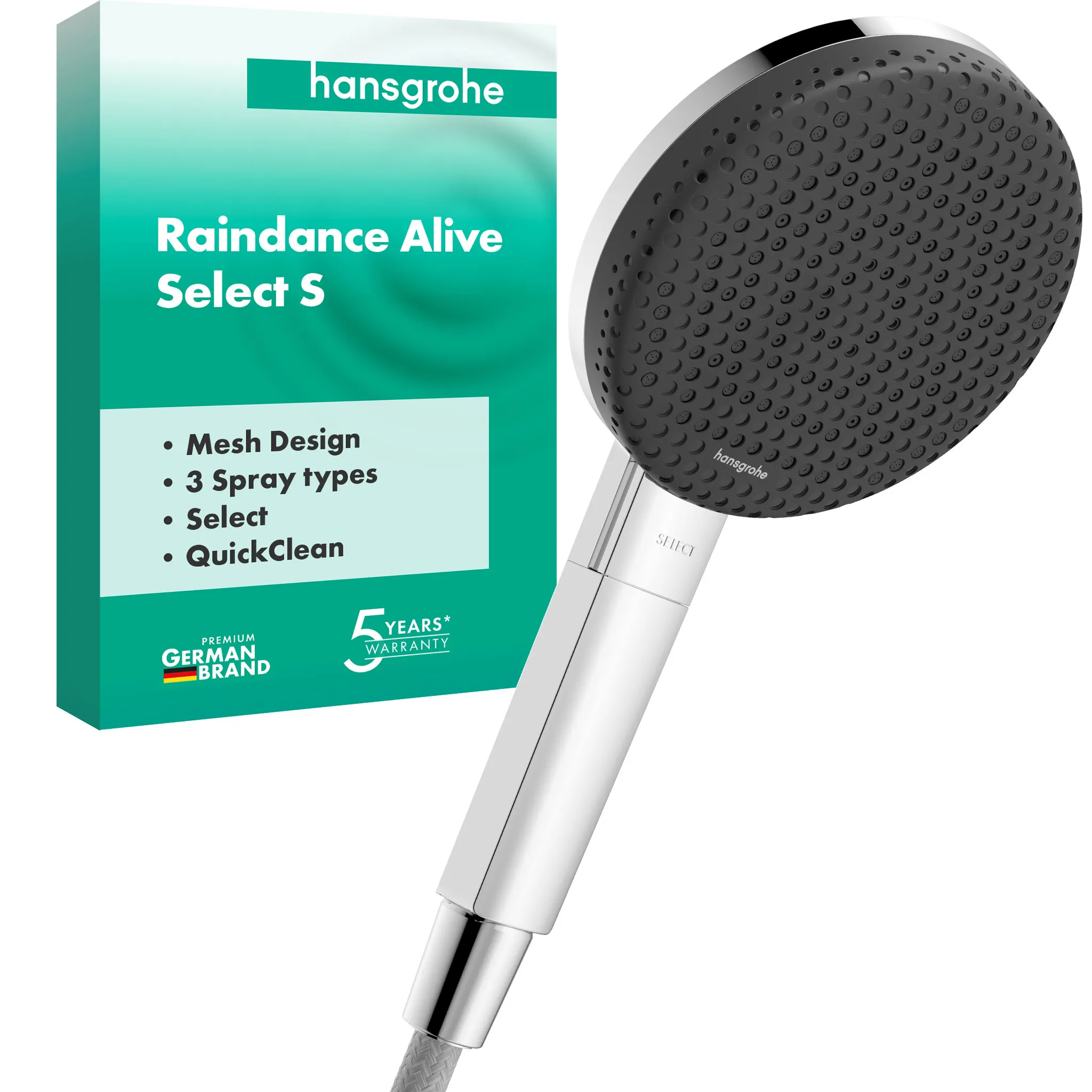 Handbrause „Raindance Alive Select“ 0 l/min in Chrom
