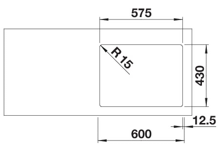 BLANCO SOLIS 340/180-IF