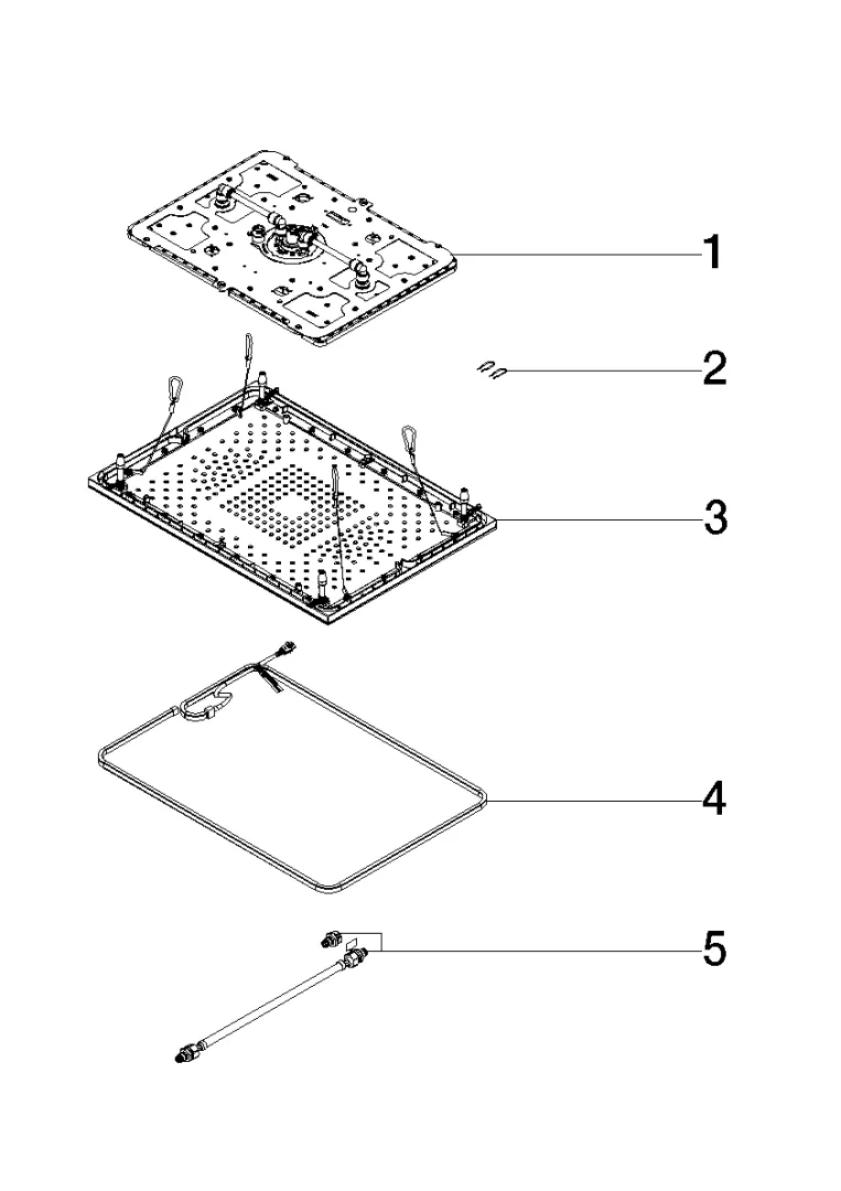 Dornbracht SERENITY SKY Regenpaneel für Deckeneinbau Edelstahl gebürstet