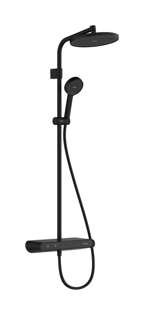 Activera S Showerpipe 240 1jet EcoSmart+ mit ShowerTablet Select 360 Varia, Oberfläche: Chrom