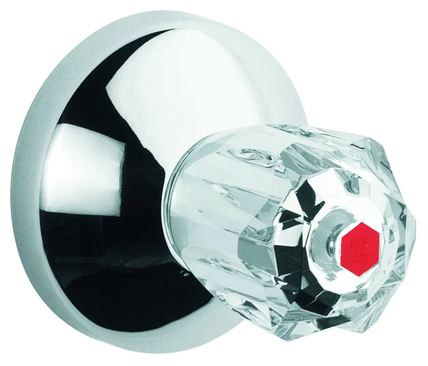 Unterputz-Ventil Oberbau Atlanta 19831, Markierung rot, chrom Unterputz-Ventil Oberbau Atlanta 19831, Markierung rot, chrom